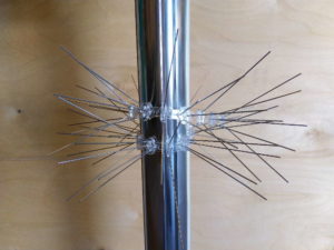 P20 Duepigg bøyelig med midtpigger - 50 cm. lengde. Dekker ca. 20 cm bredde