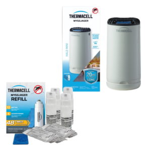 Thermacell myggjager Halo mini hvit inkl. 4pk. refill - 48t.