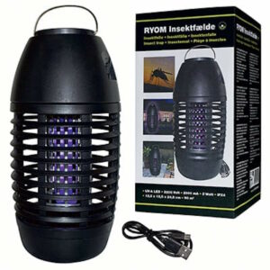 Insektfelle elektrisk 1x11W LED lys 90m2 Oppladbar - Ryom